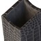Dacasso Protacini Castlerock Gray Italian Patent Leather Pencil Cup A6210 - alternate 3